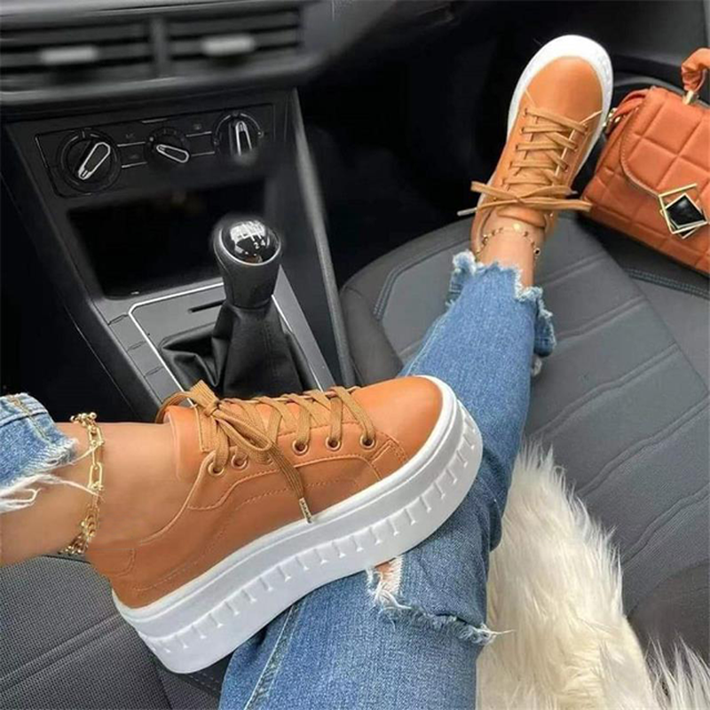 Tênis Casual Feminino de Plataforma Ortopédico Maísa