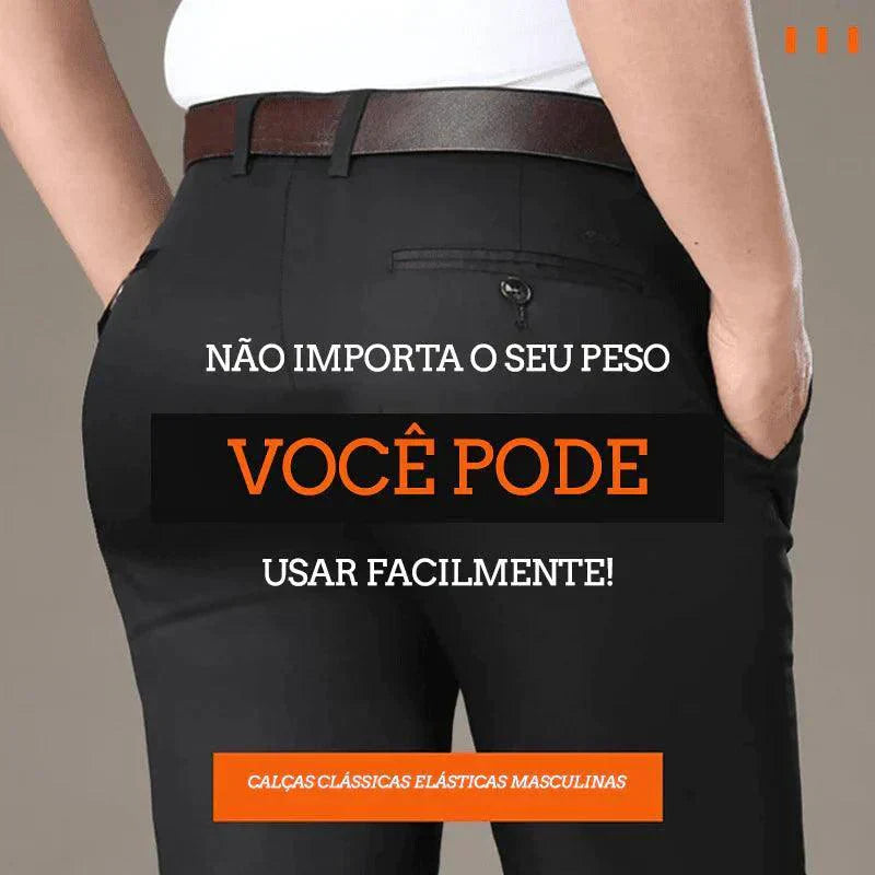 COMPRE 1 LEVE 2 - Calça Social Alfaiataria Gentleman + Cinto Social Couro
