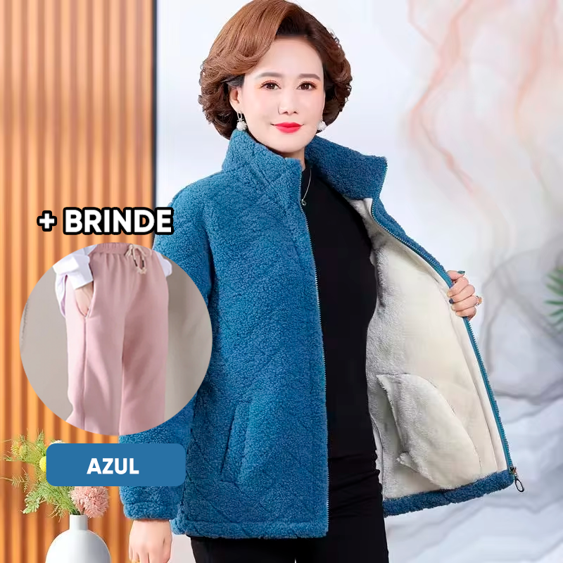 [COMPRE 1 LEVE 2] Jaqueta Barcelona Feminina (Super Macio e Conforto Nos Dias Frios!) + BRINDE Especial