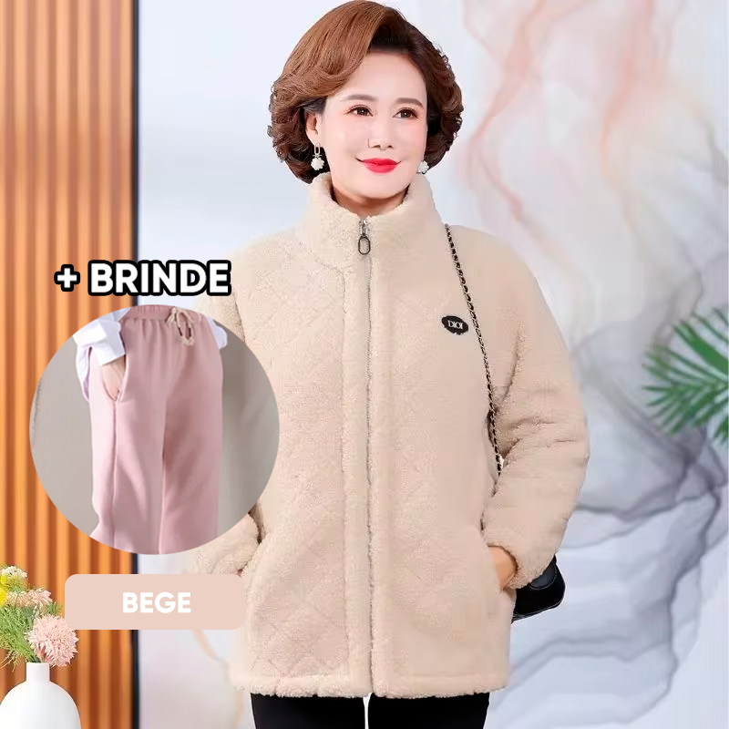 [COMPRE 1 LEVE 2] Jaqueta Barcelona Feminina (Super Macio e Conforto Nos Dias Frios!) + BRINDE Especial