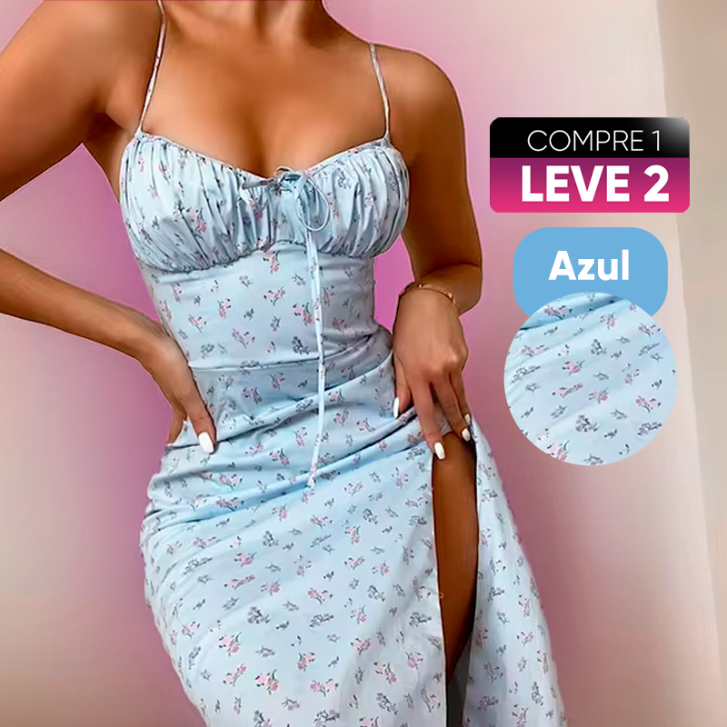 [COMPRE 1 LEVE 2] Vestido Spring Blossom, Encante com Elegância!