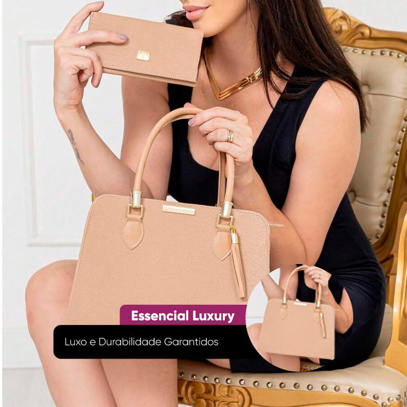 [COMPRE 1 LEVE 2] Kit Bolsas em Couro Ecológico | Luxury