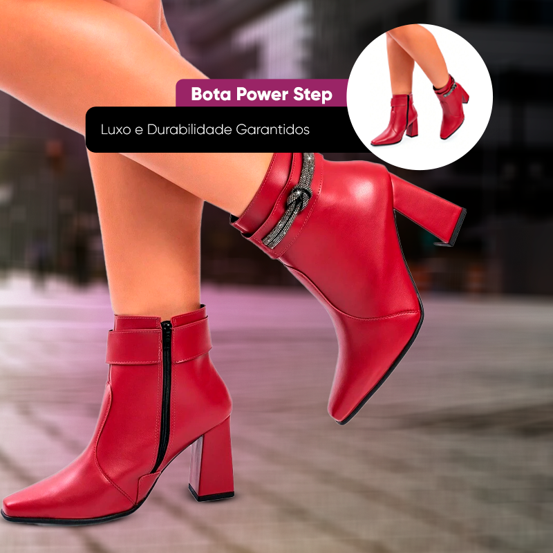[COMPRE 1 LEVE 2] Bota Cano Baixo Power Step + BRINDE: Meia Translúcida