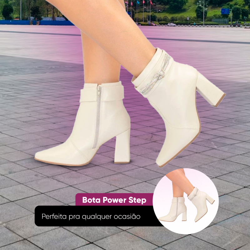 [COMPRE 1 LEVE 2] Bota Cano Baixo Power Step + BRINDE: Meia Translúcida