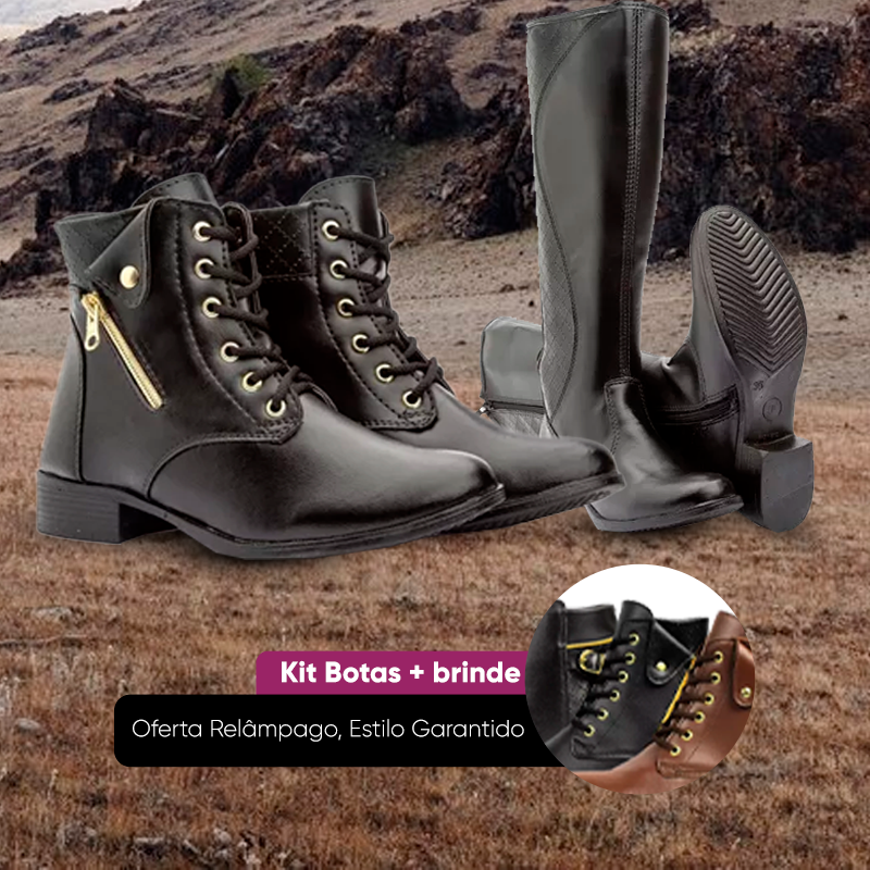 Kit de Botas Cano Baixo e Bota de Cano Alto | Both Legacy + Brinde Especial