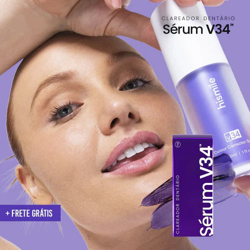 Clareador Dentário - Sérum V34 + Brinde